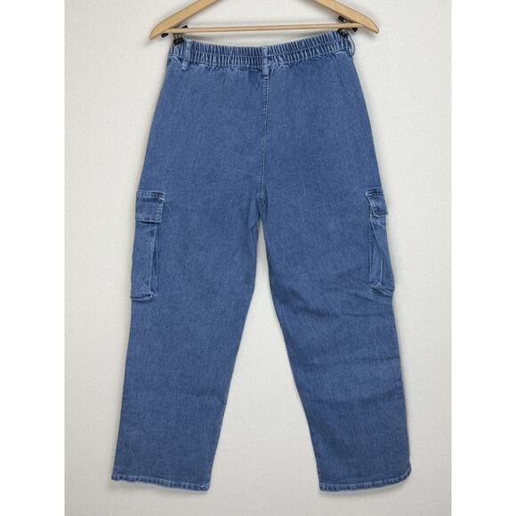 NWT Madden Girl Skater Jeans Sz M Baggy Elastic Drawstring Waist Streetwear - Picture 10 of 13